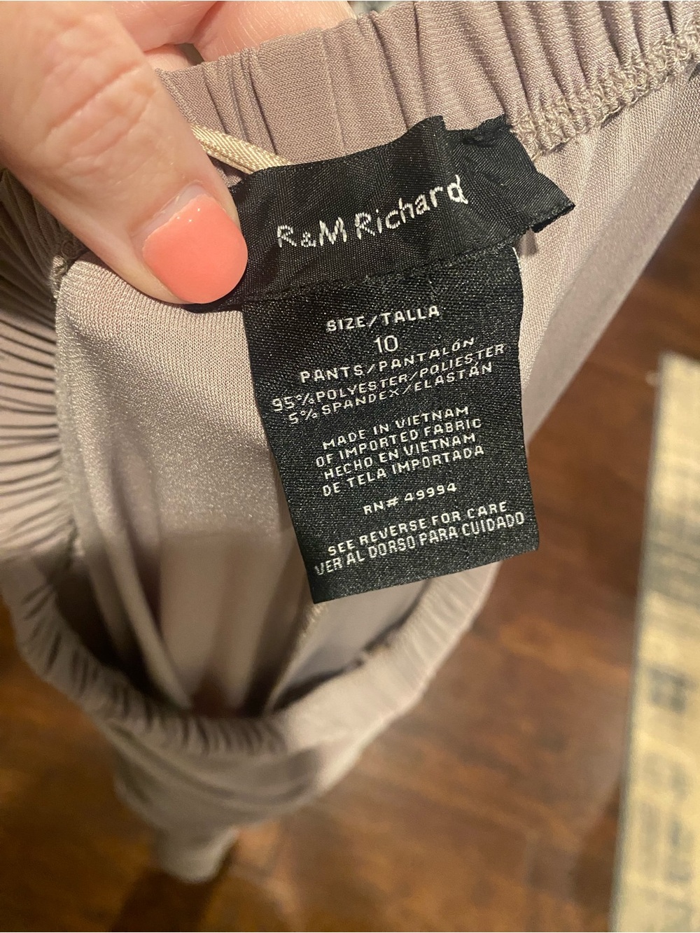 R&M Richard’s Embellished mocha Beaded Embroidered Pantsuit - Picture 8 of 8